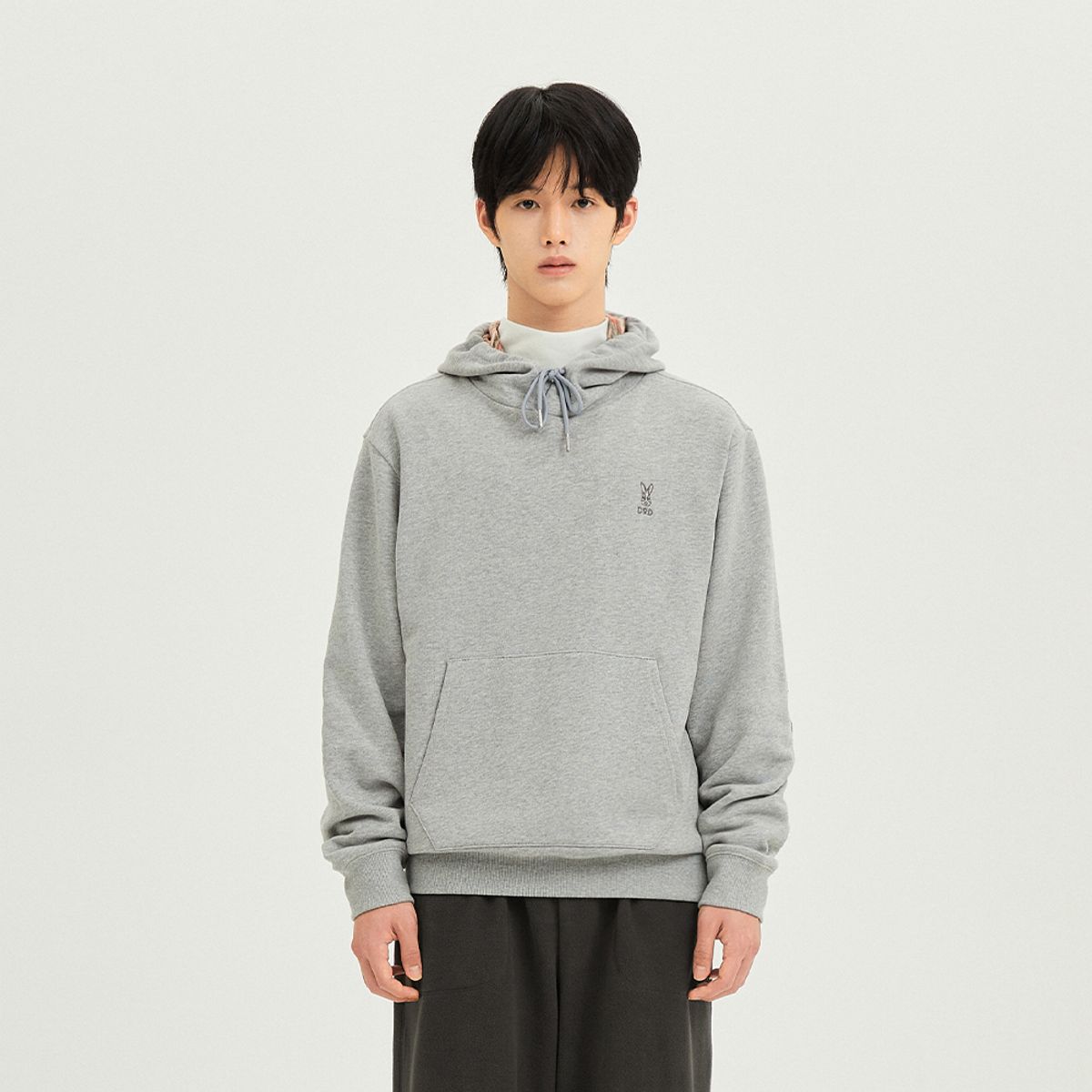 디오디(DOD) 트리플 컬러 스웻 후드(MELANGE GREY STANDARD)