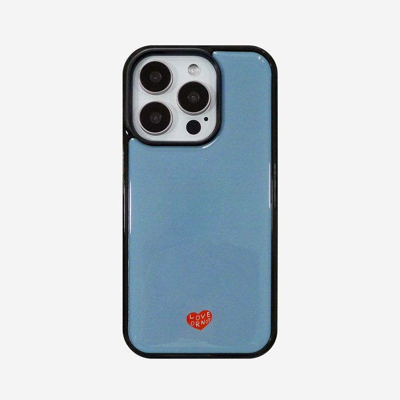 맥세이프 글라스/에폭시범퍼_Serene Blue Magsafe Bumpercase