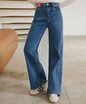 타임리스 시그니처 일자핏 데님팬츠