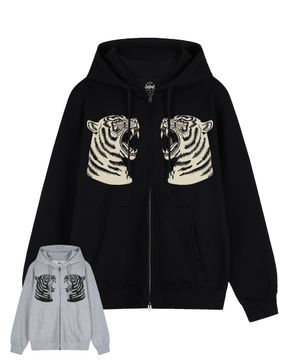 더블 피어스 타이거즈 2웨이 후드 집업 (2color)