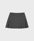 Panel Pleat Skirt (Charcoal)