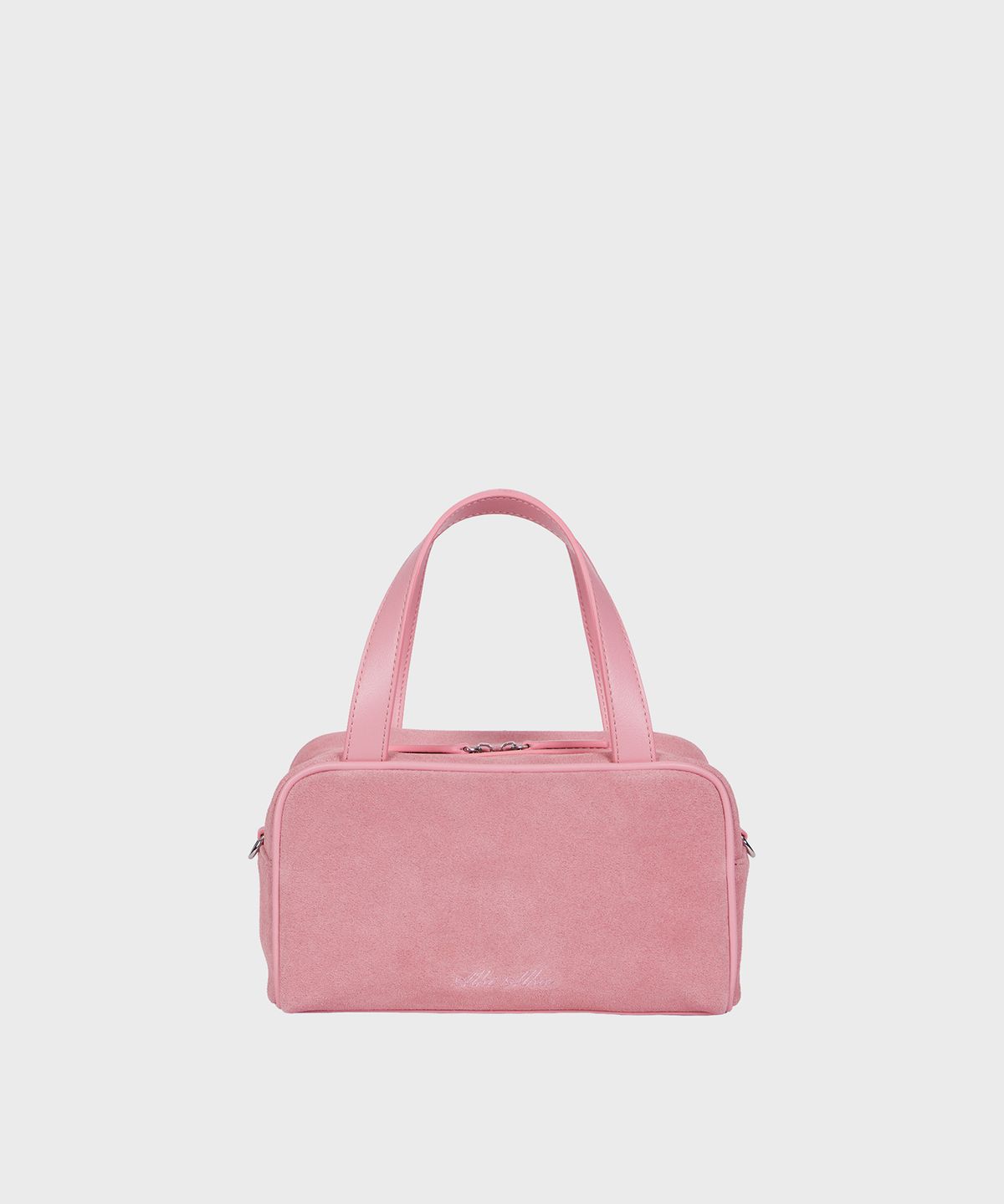 알키알카(ALKI ALKA) Mini Square Tote Bag_Suede (Suede Pink)