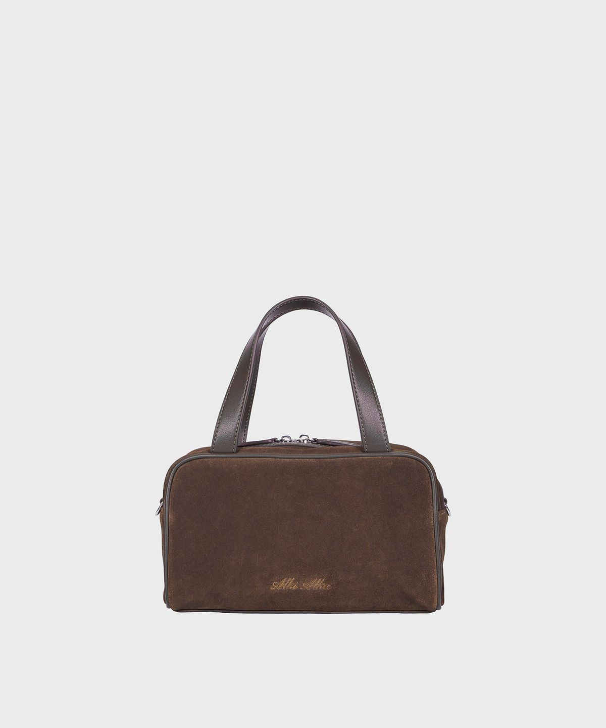 알키알카(ALKI ALKA) Mini Square Tote Bag_Suede (Suede Brown)
