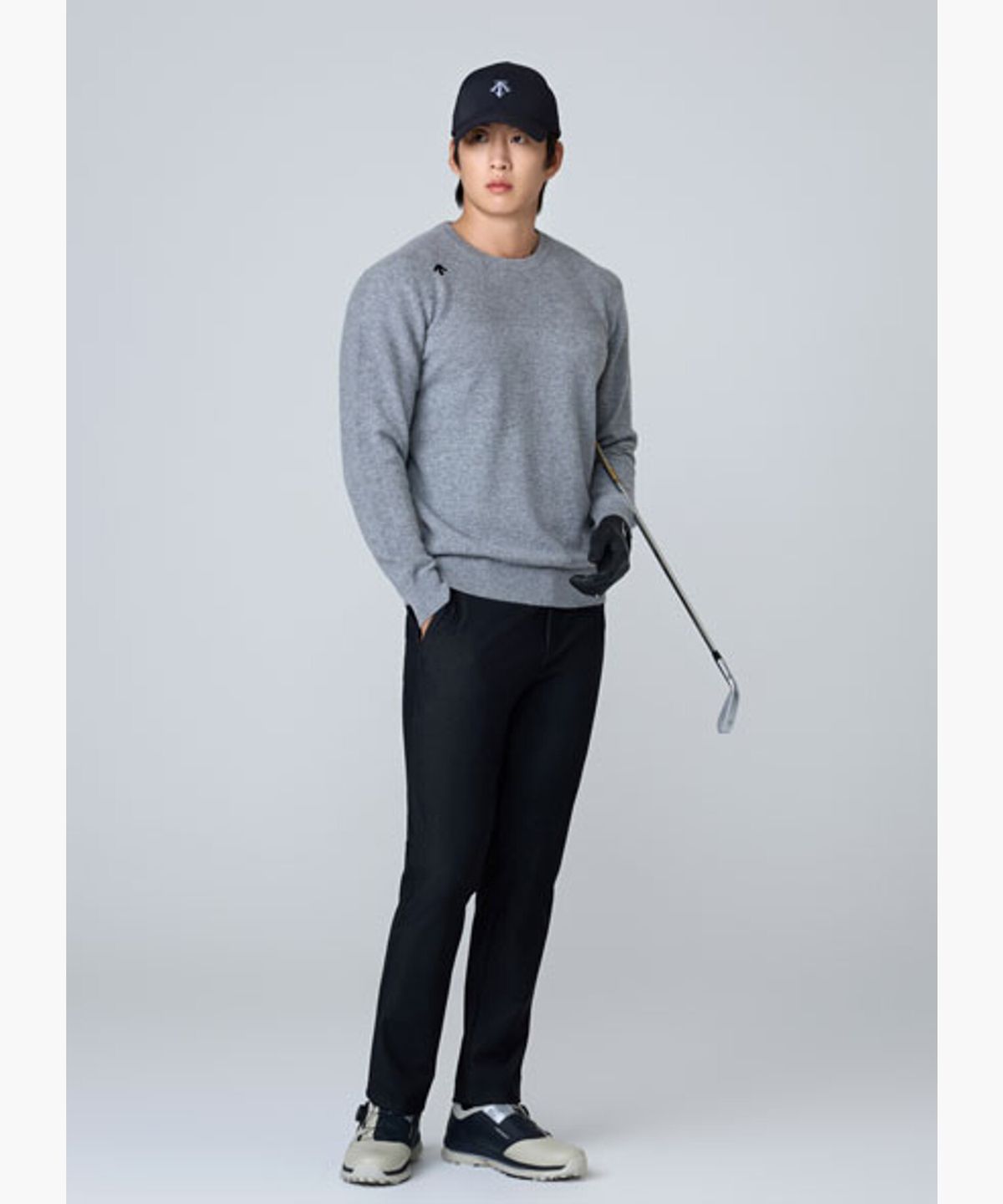 데상트 골프(DESCENTE GOLF) 남성 조직감 트리코트 슬림핏 팬츠 (DQ32MFPT96)