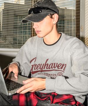 그레이헤븐 헤비코튼 맨투맨 그레이 JUMT6905