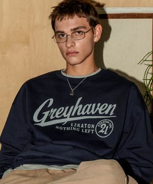 그레이헤븐 헤비코튼 맨투맨 네이비 JUMT6905