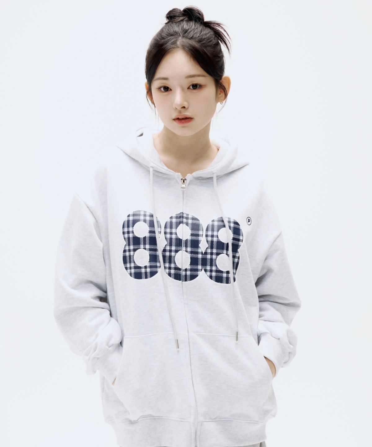 프라임에이트(PRIMATE) [NO기모] CHECK NUMBER.888 오버핏 투웨이 후드 집업 3 COLORS