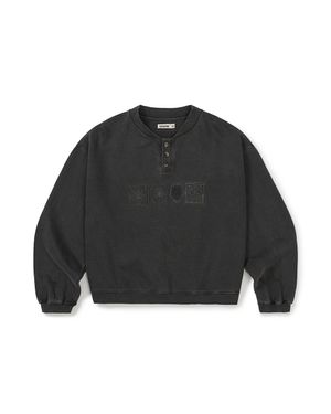 Symbolic button sweatshirt / Dusty charcoal