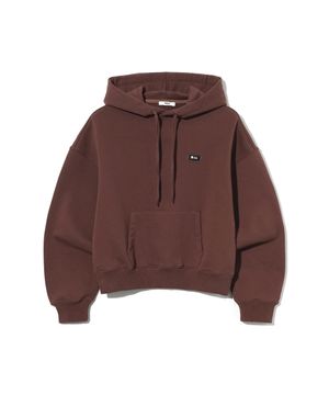 여성 데일리 스몰로고 크롭 후디[BROWN](UB9LT58)
