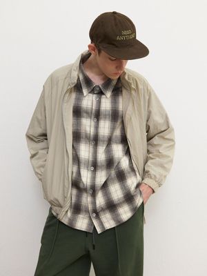 크롭 윈드 브레이커 - 애쉬그린