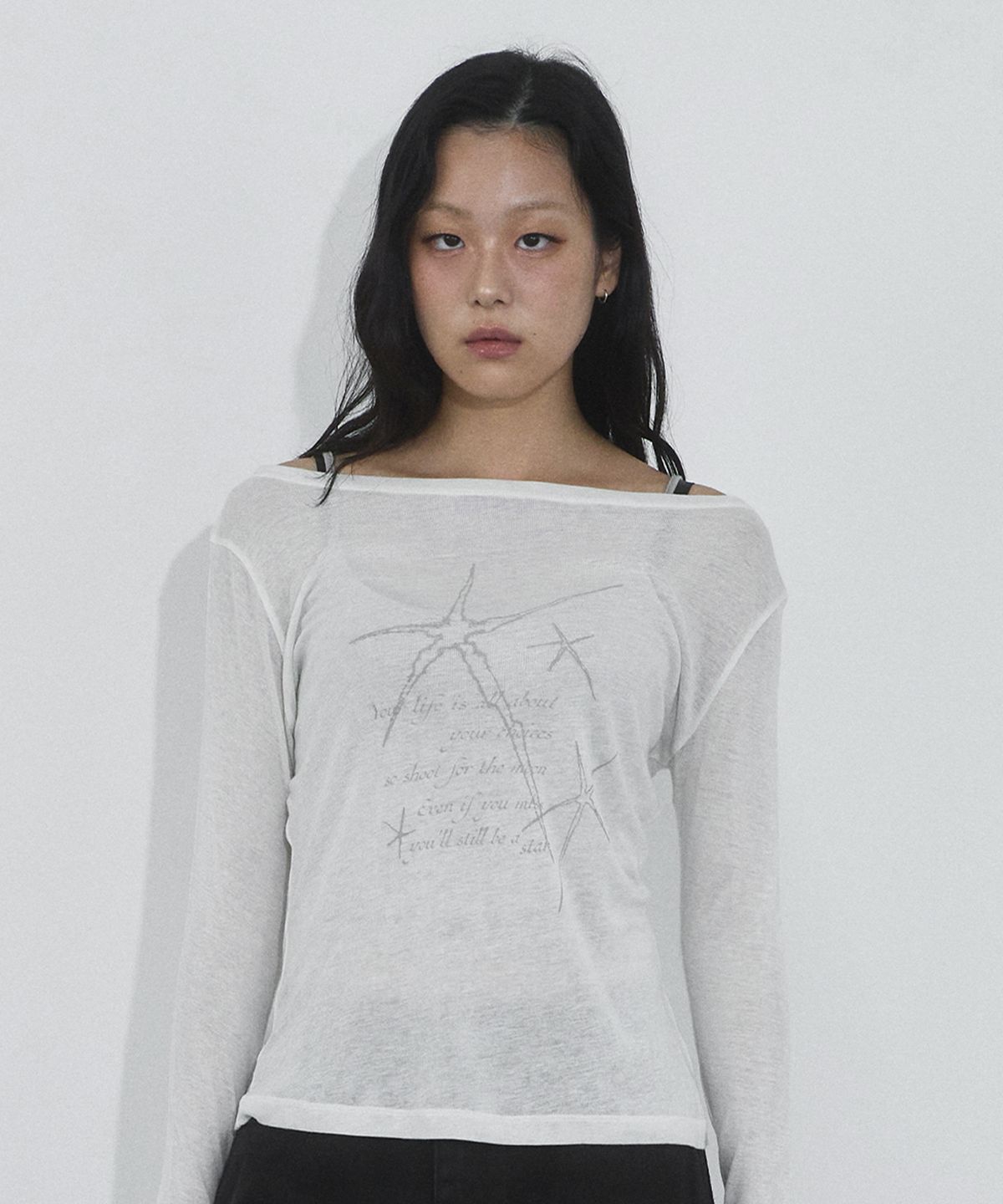 키치어리(KITSCHEERY) Root For Long Sleeve (White)