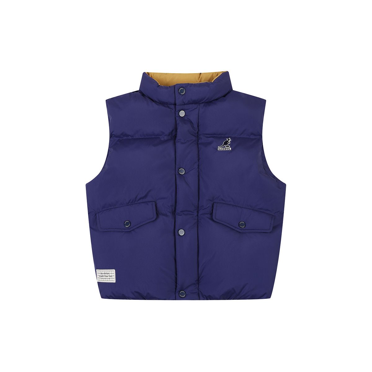 캉골키즈(KANGOL KIDS) 숏 푸퍼 패디드 베스트 RD 0202 퍼플