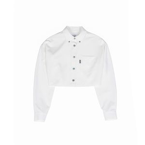 DS03WHW 화이트 크롭 셔츠 women