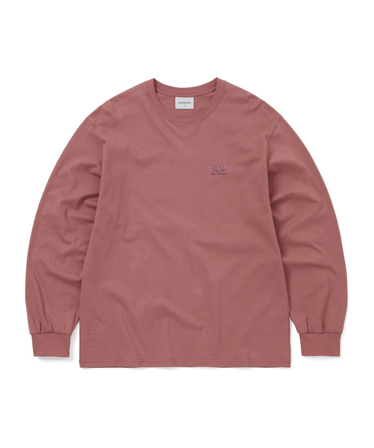 디스이즈네버댓(THISISNEVERTHAT) CIRCA 2010 L/S Tee Red Wood