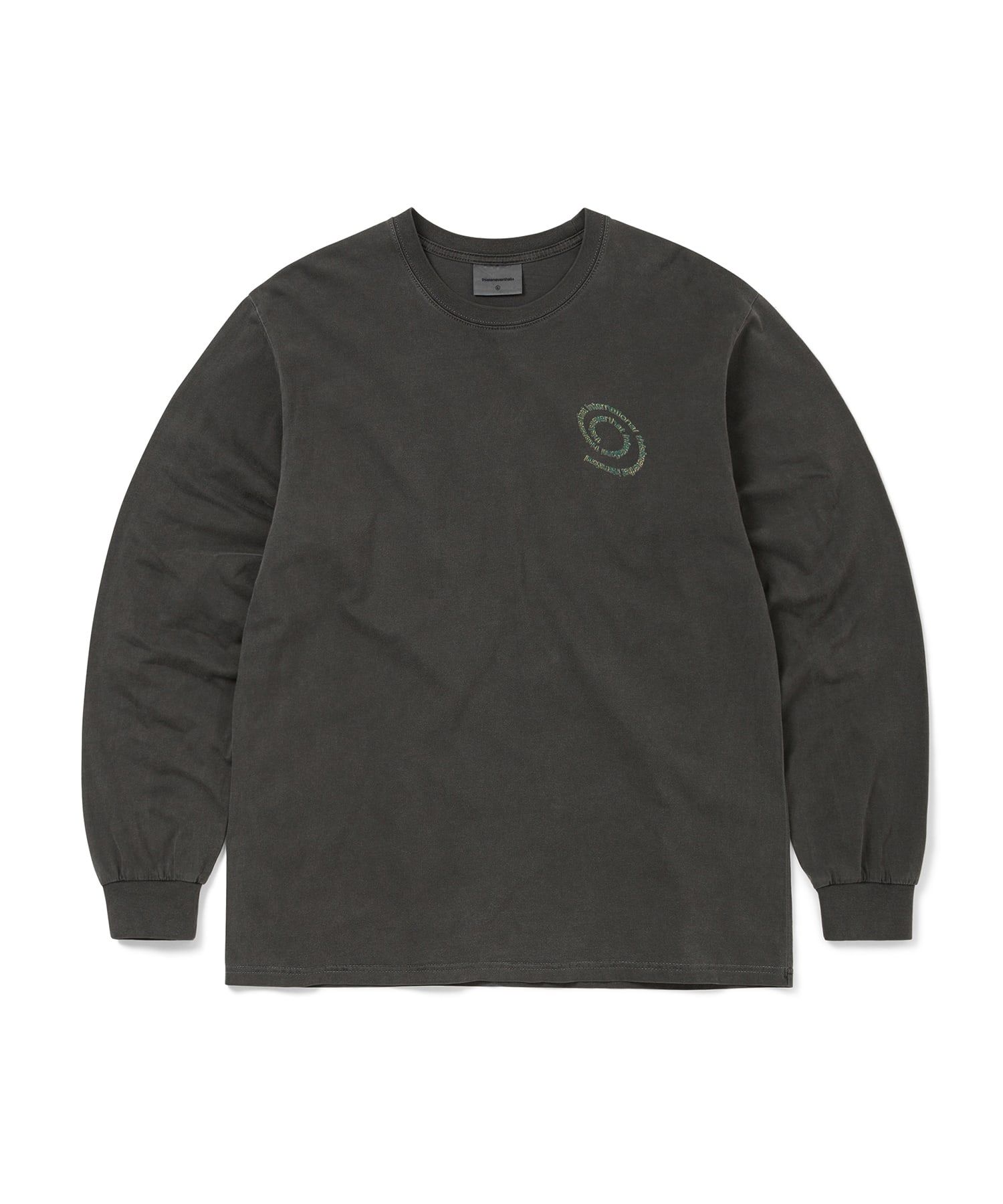 MUSINSA | thisisneverthat Spiral Logo L/S Tee Charcoal
