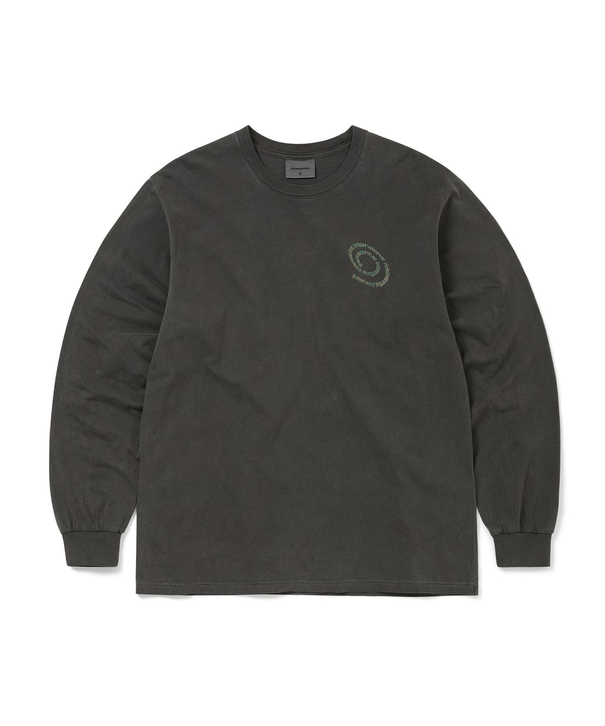 디스이즈네버댓(THISISNEVERTHAT) Spiral Logo L/S Tee Charcoal