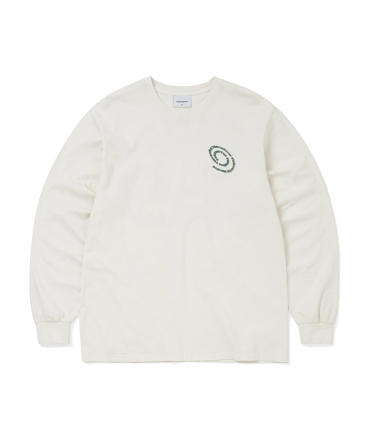 디스이즈네버댓(THISISNEVERTHAT) Spiral Logo L/S Tee Ivory