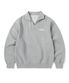 Open Collar Sweatshirt Heather Grey