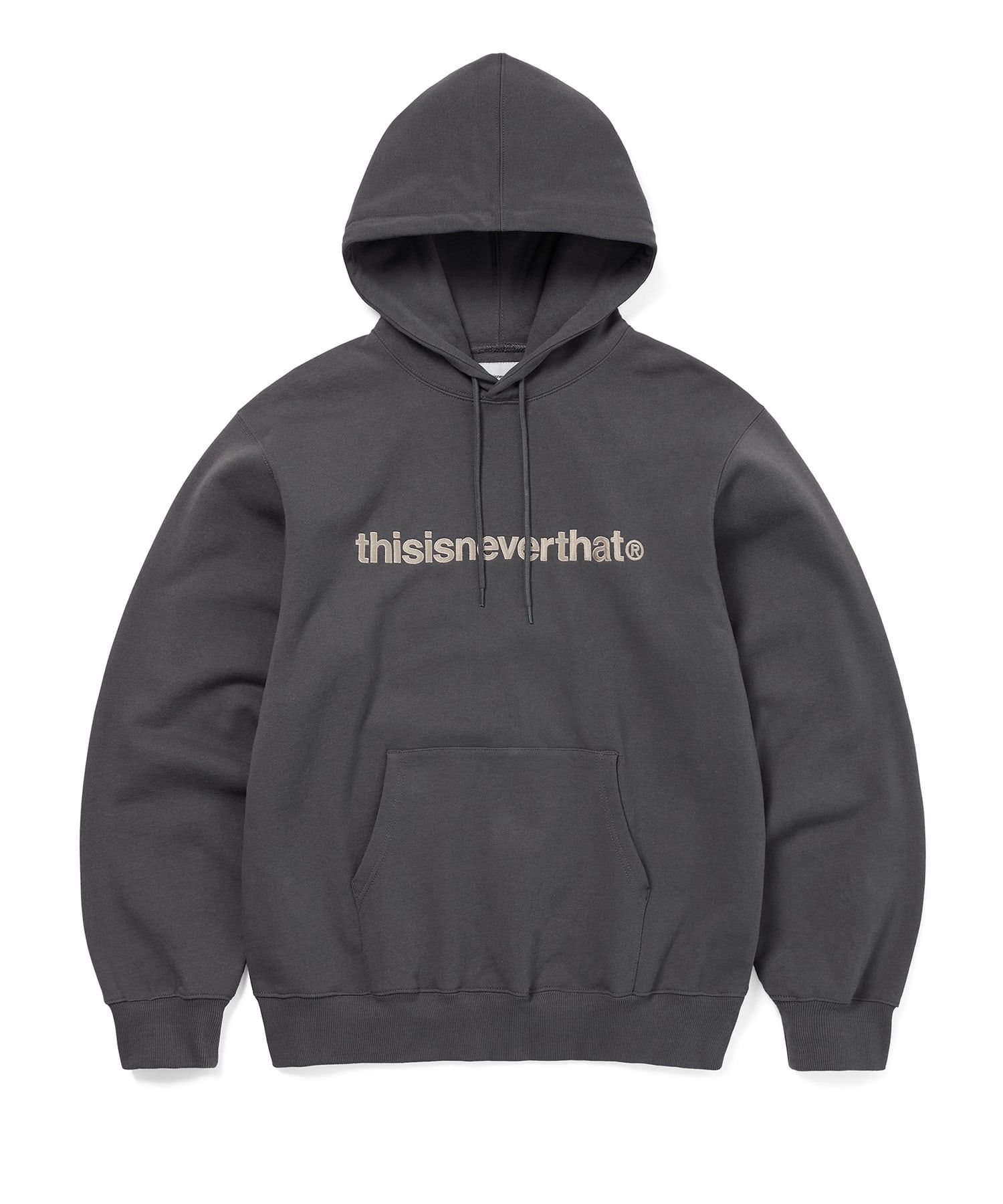 MUSINSA | thisisneverthat T-Logo Hoodie Dark Gray