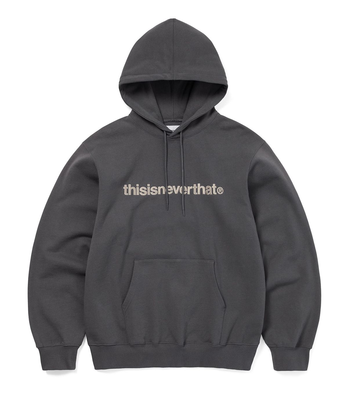 디스이즈네버댓(THISISNEVERTHAT) T-Logo Hoodie Dark Grey