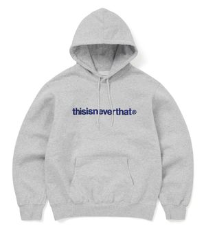 T-Logo Hoodie Heather Grey