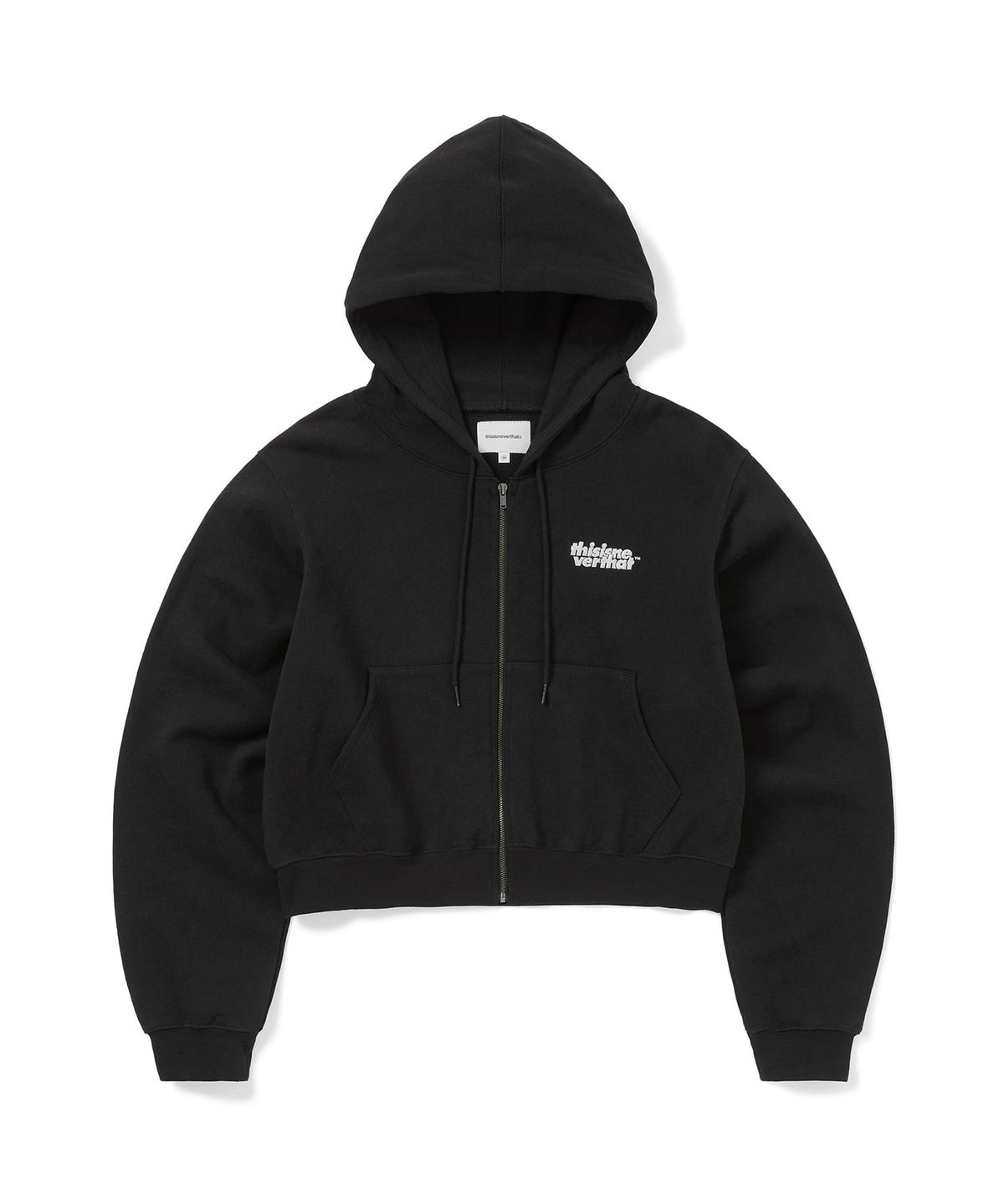 디스이즈네버댓(THISISNEVERTHAT) OL-Logo W Zip Up Hoodie Black