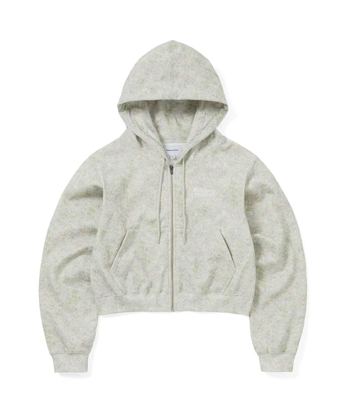 디스이즈네버댓(THISISNEVERTHAT) OL-Logo W Zip Up Hoodie Floral Ivory