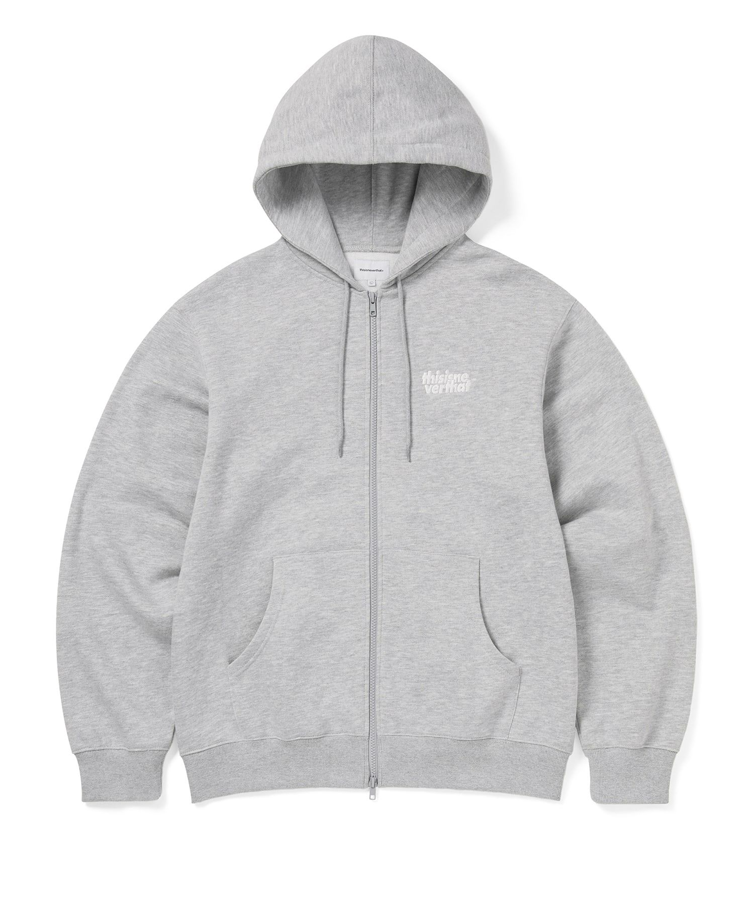 トップス TNT OL-Logo Zip Up Hoodie Heather Grey MUSINSA | thisisneverthat OL-Logo Zip Up Hoodie Heather Grey