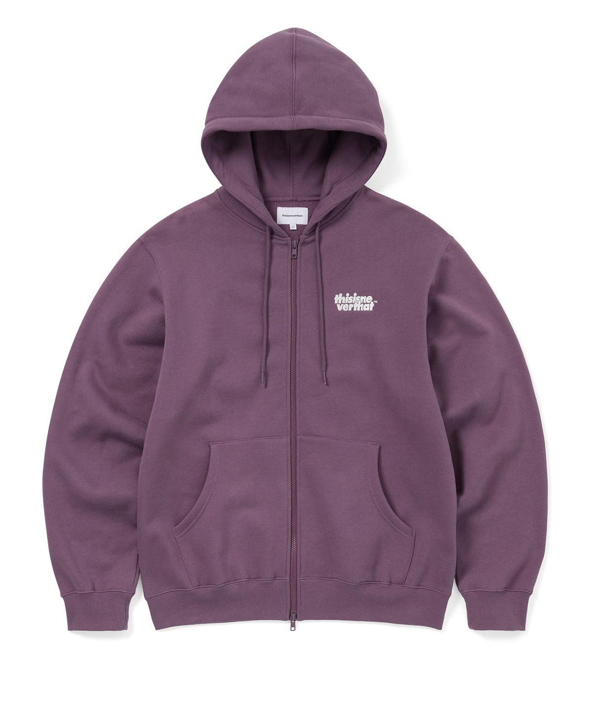 디스이즈네버댓(THISISNEVERTHAT) OL-Logo Zip Up Hoodie Maroon