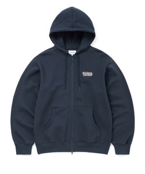 OL-Logo Zip Up Hoodie Navy