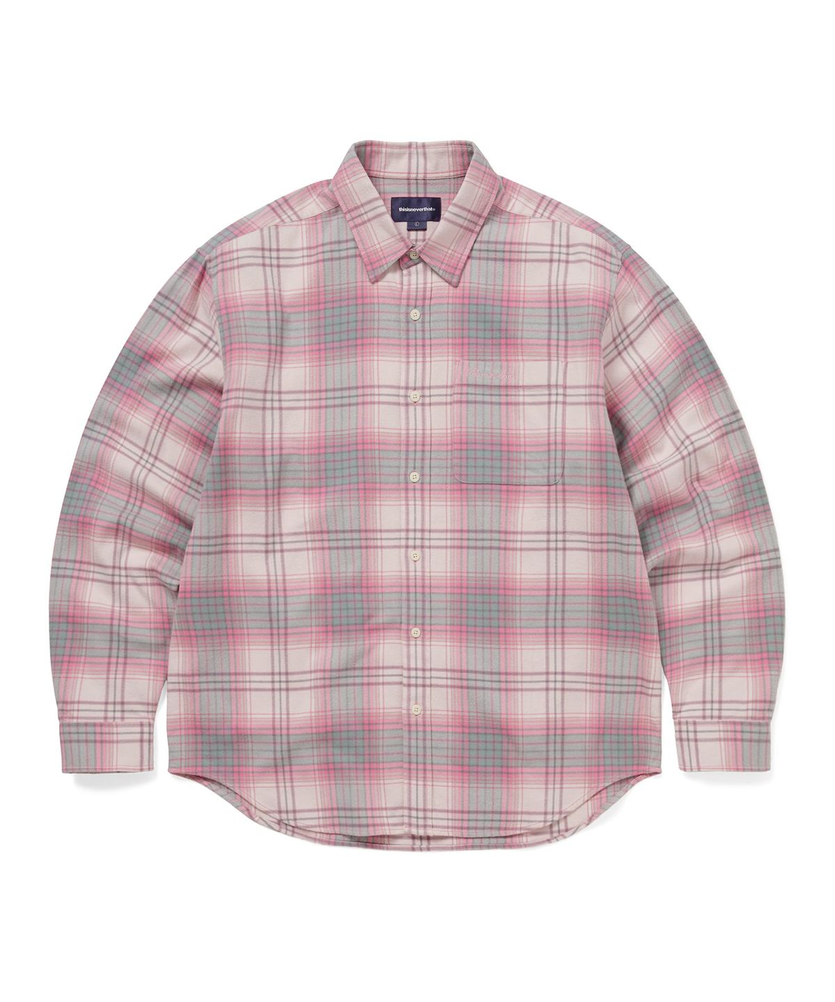 디스이즈네버댓(THISISNEVERTHAT) Flannel Check Shirt Pink