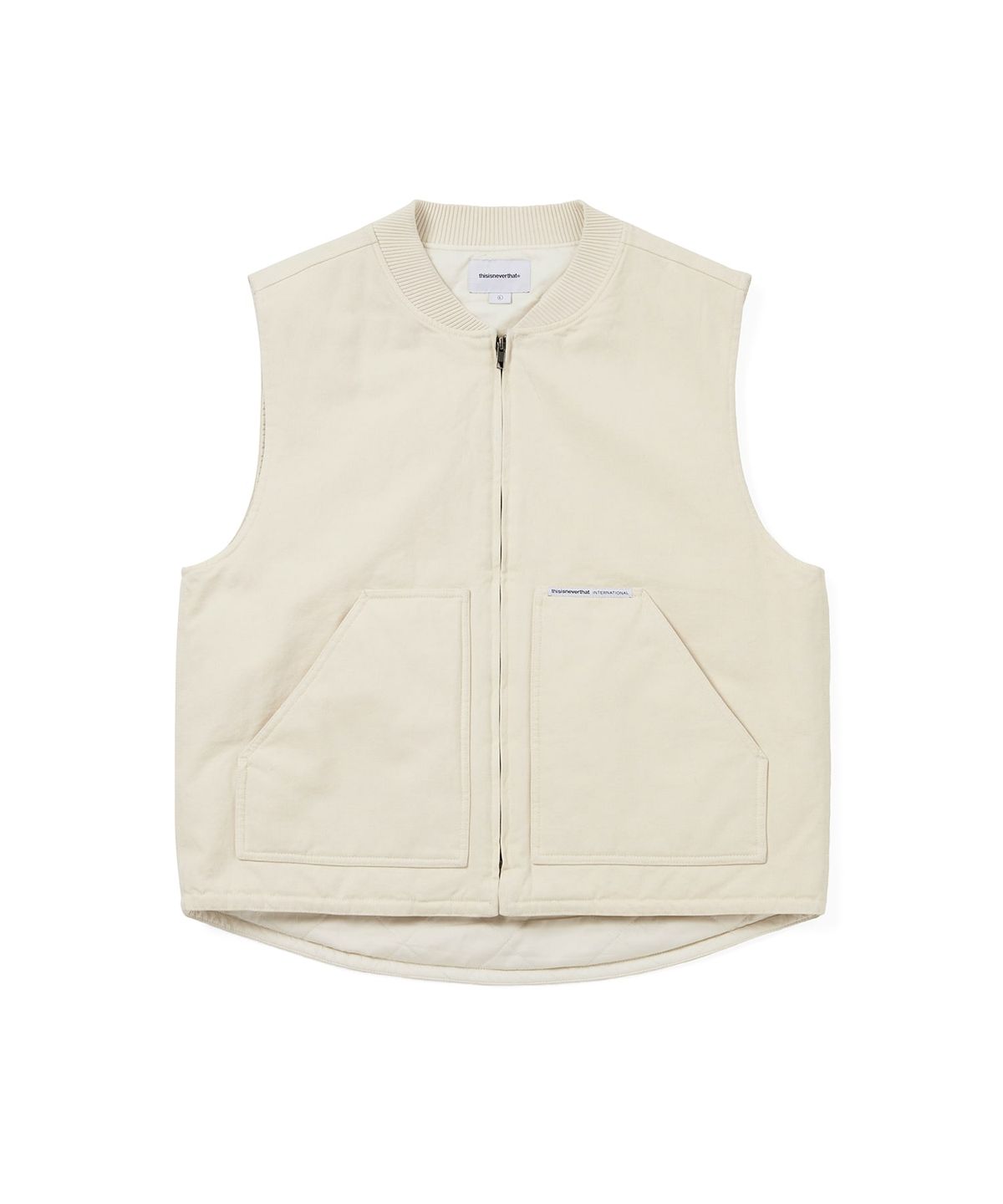 디스이즈네버댓(THISISNEVERTHAT) Washed Duck Vest Ivory