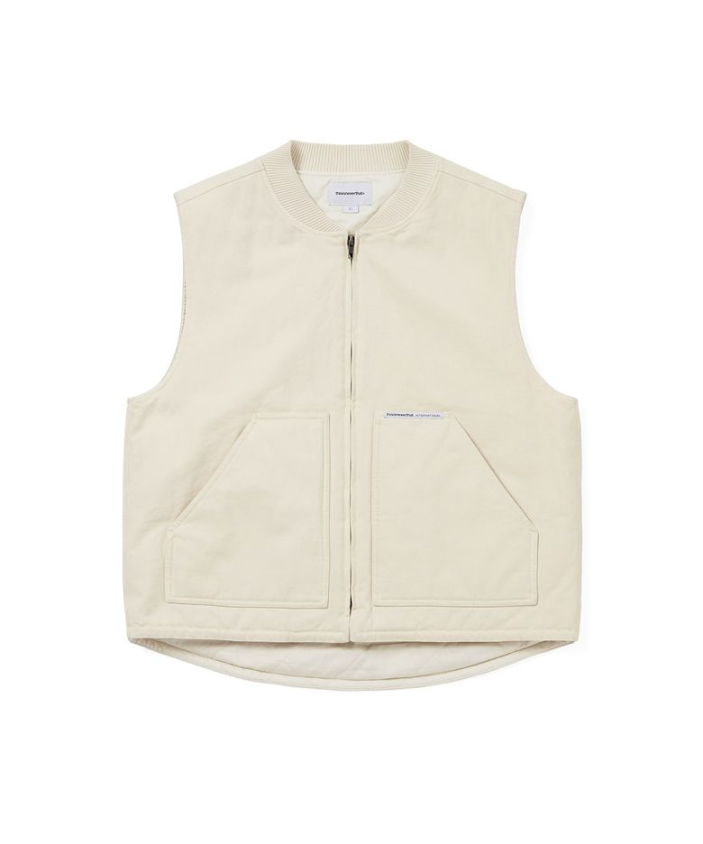 Washed Duck Vest Ivory