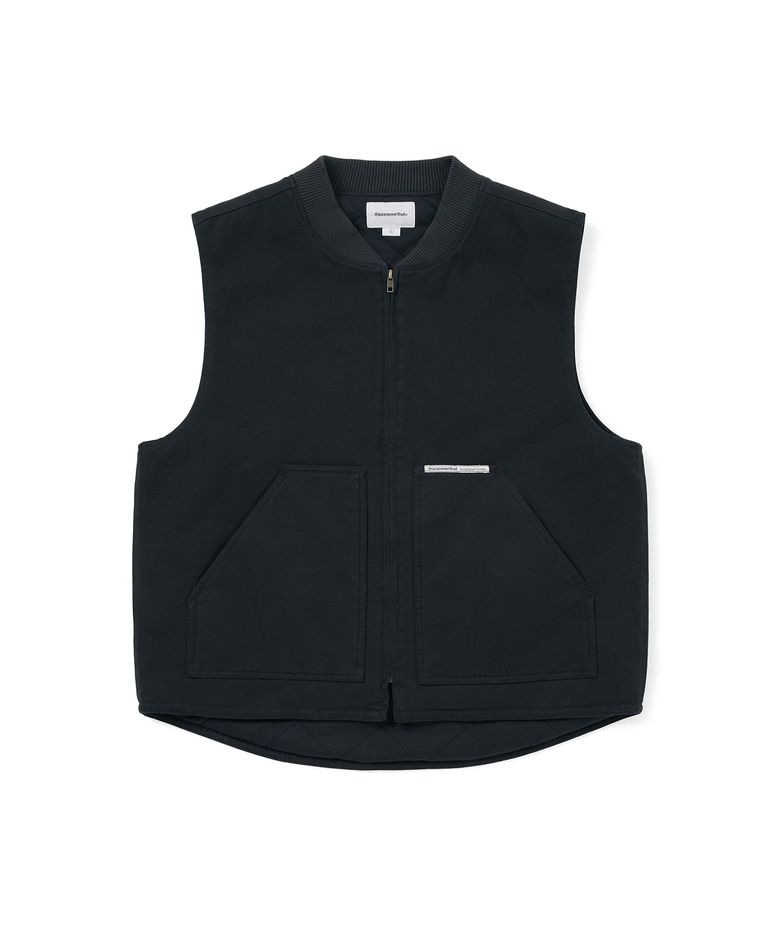 Washed Duck Vest Navy