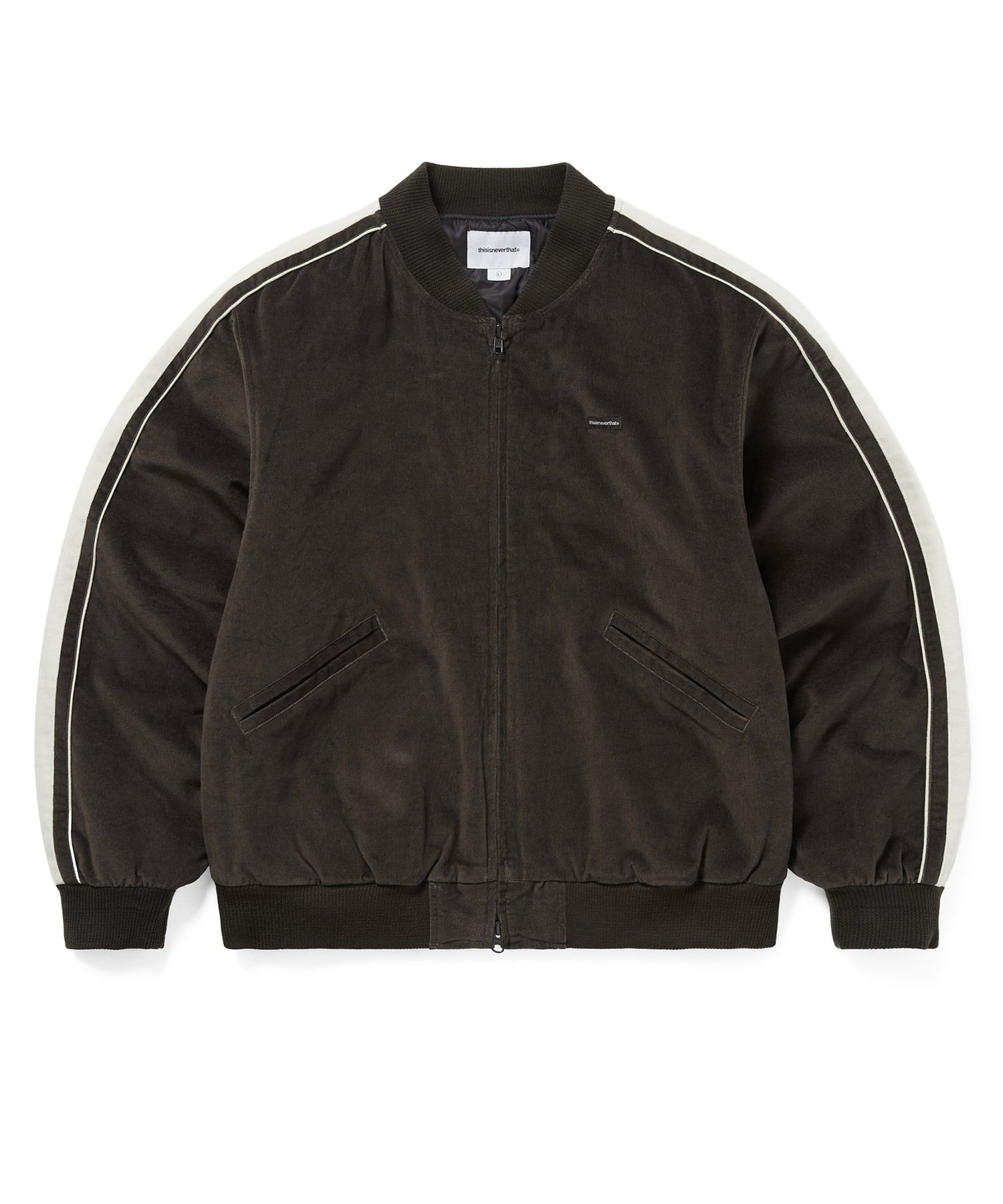 MUSINSA公式 | thisisneverthat Velvet Track Jacket Brown