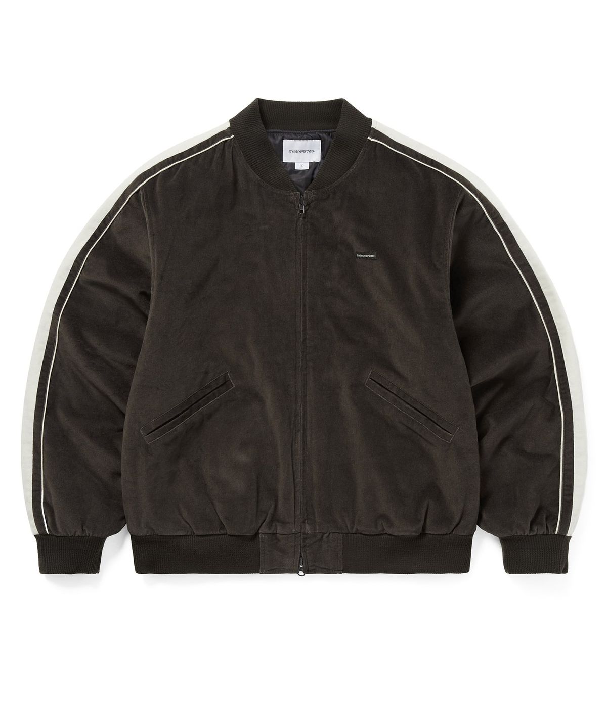 디스이즈네버댓(THISISNEVERTHAT) Velvet Track Jacket Brown