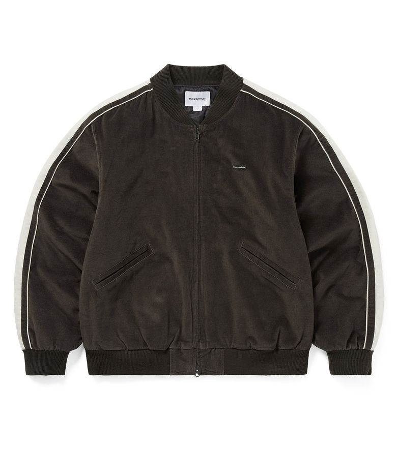 Velvet Track Jacket Brown