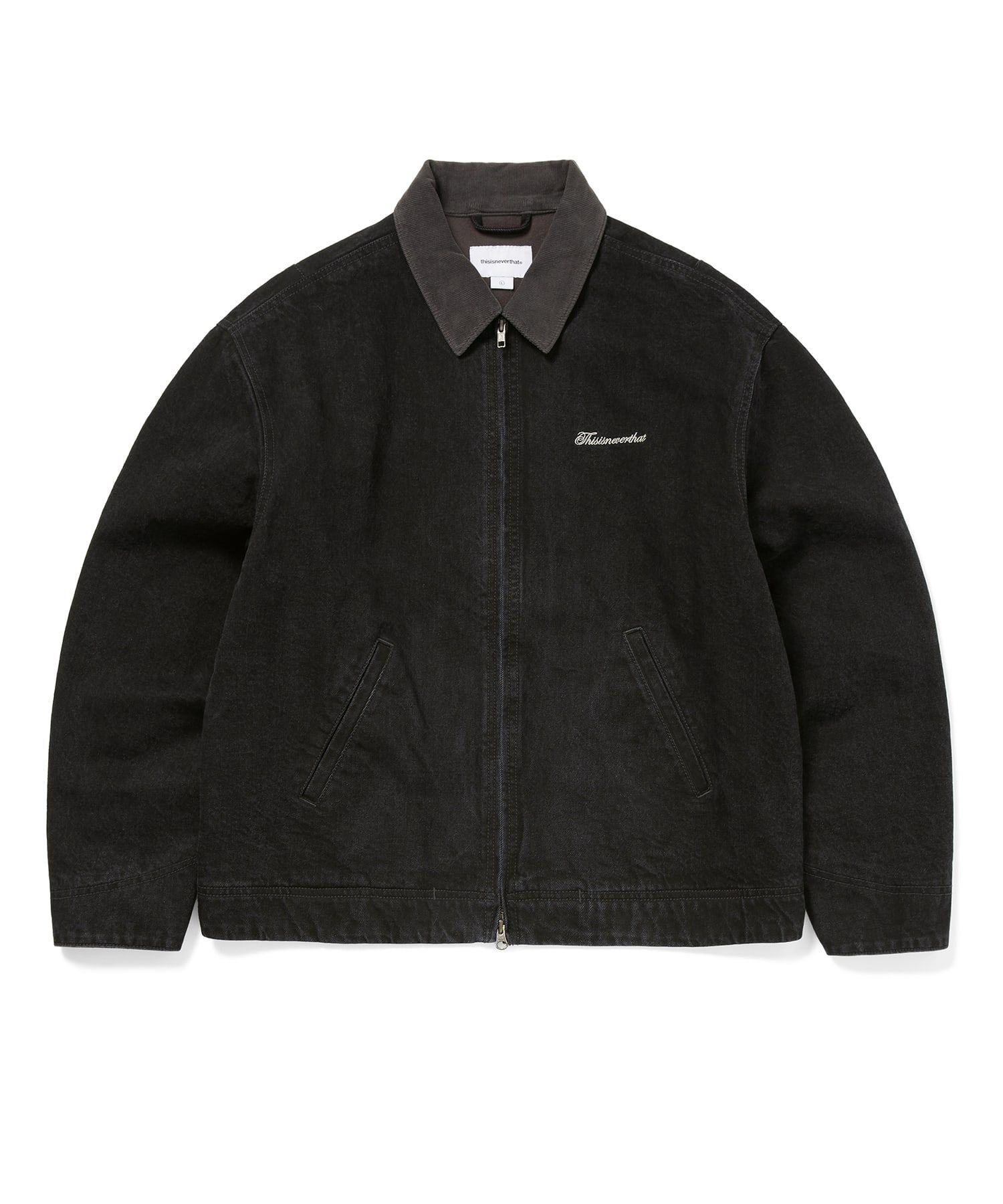 MUSINSA公式 | thisisneverthat Denim Work Jacket Black