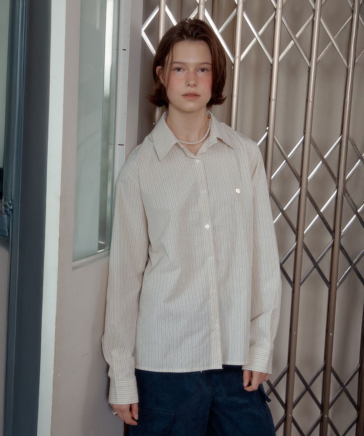 아노에틱(ANOETIC) SEERSUCKER SHIRT_YELLOW