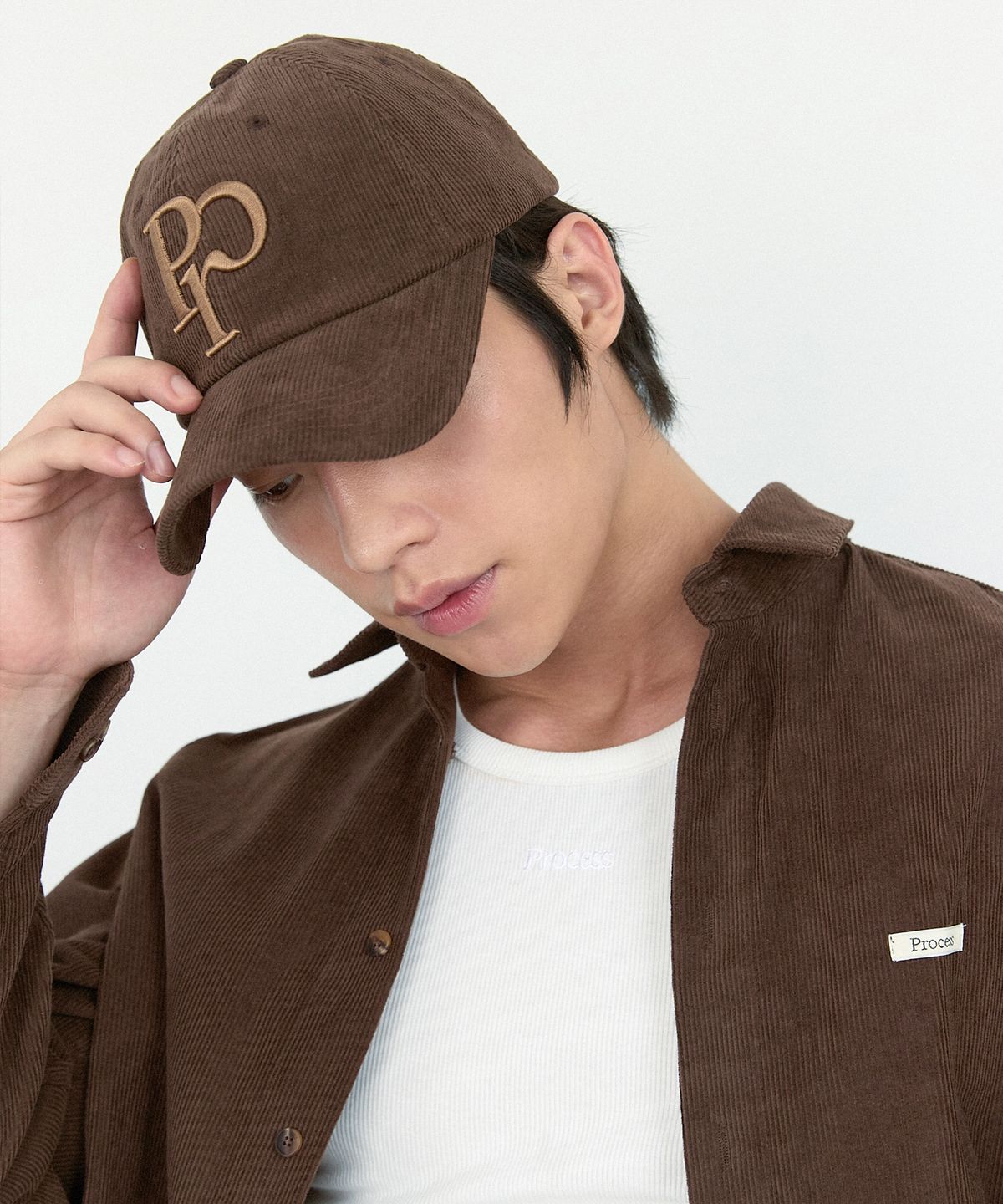피알씨에스에스(PRCSS) Corduroy Symbol Ballcap - Brown