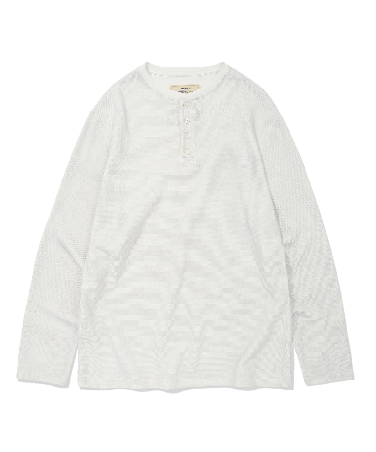 카네이테이(KANEITEI) DUSTY HENLEY LONG SLEEVES (VINTAGE WHITE)