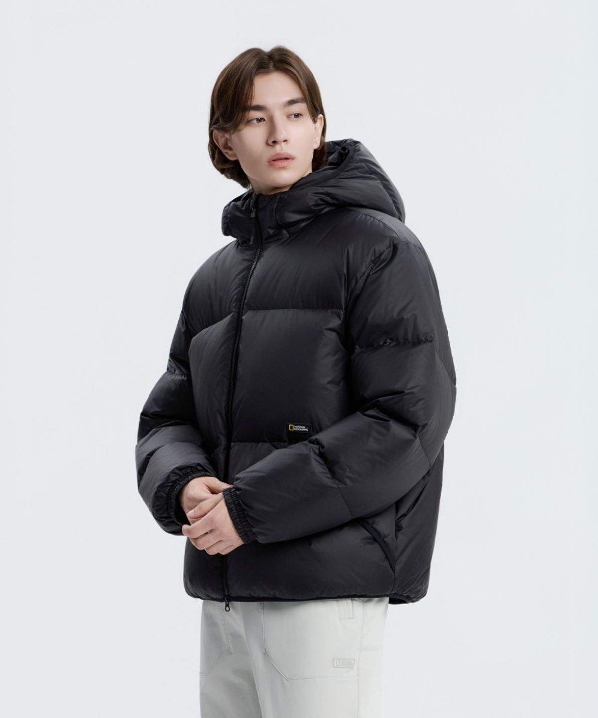 내셔널지오그래픽(NATIONALGEOGRAPHIC) N254UDW902 타이라 후드 덕다운 점퍼 BLACK