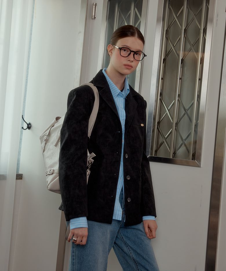 ANC FAUX BLAZER JACKET_BLACK