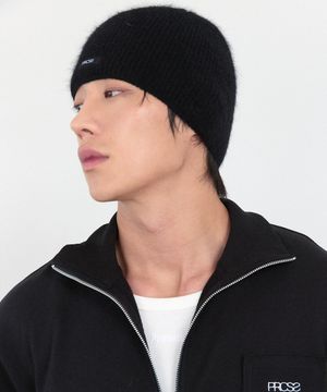 Hairy Label Beanie - Black