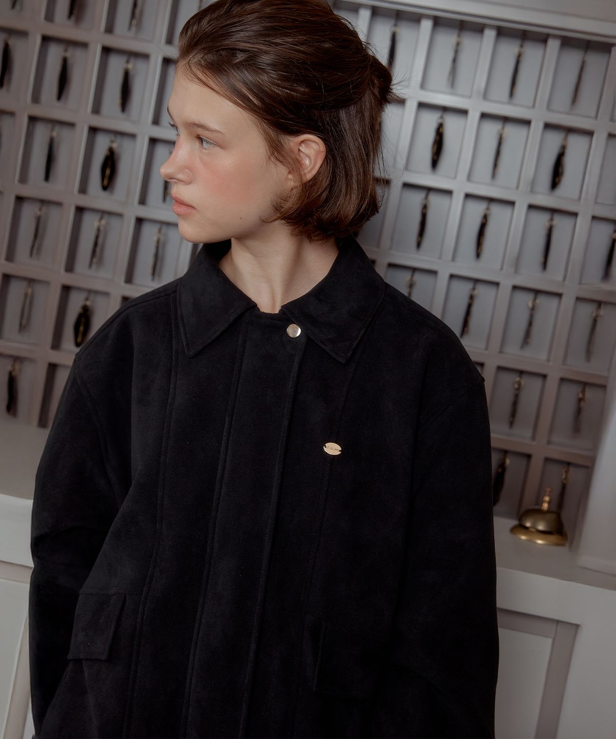 아노에틱(ANOETIC) ANC SUEDE BLOUSON JACKET_BLACK