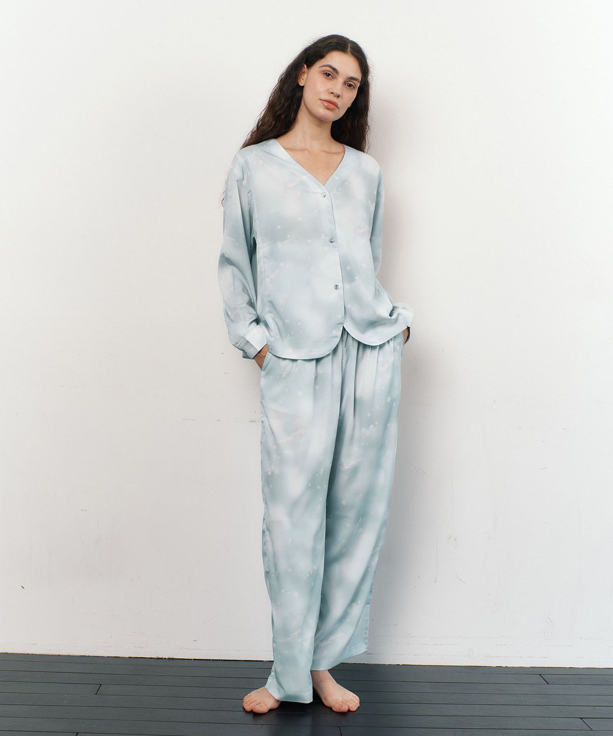 아템포(ATEMPO) COZY ROUND PAJAMA SET_sunshine blue
