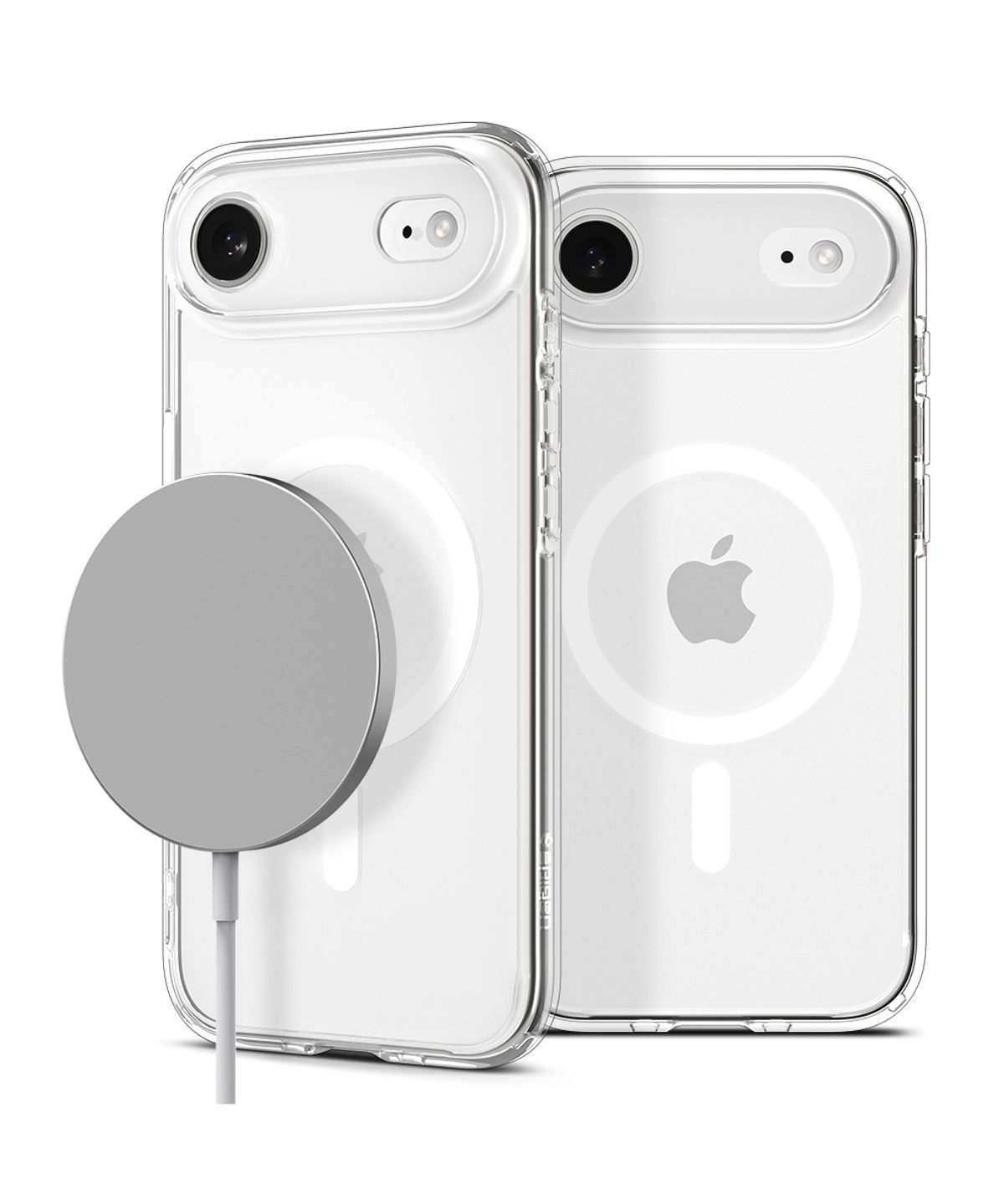 슈피겐(SPIGEN) 아이폰 에어 맥세이프 케이스 투명 펀치홀 울트라하이브리드맥핏