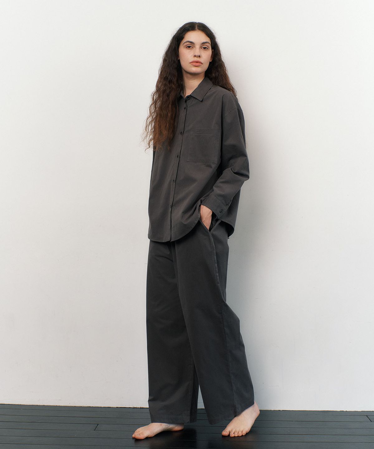 아템포(ATEMPO) FIRST PAJAMA SET_charcoal taupe (women)