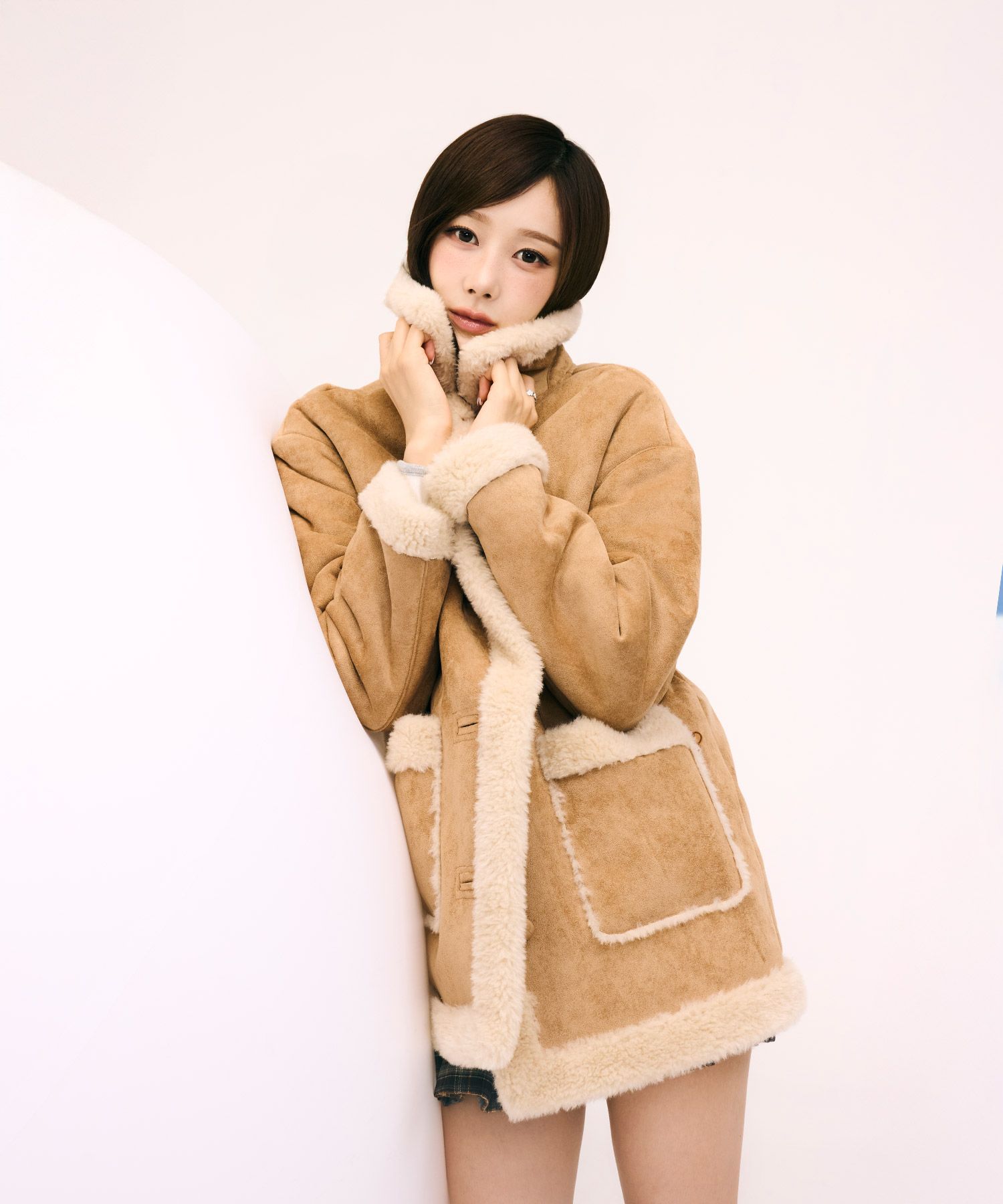 MUSINSA公式 | WACKY WILLY ウィメンズスエードムートンキャメル