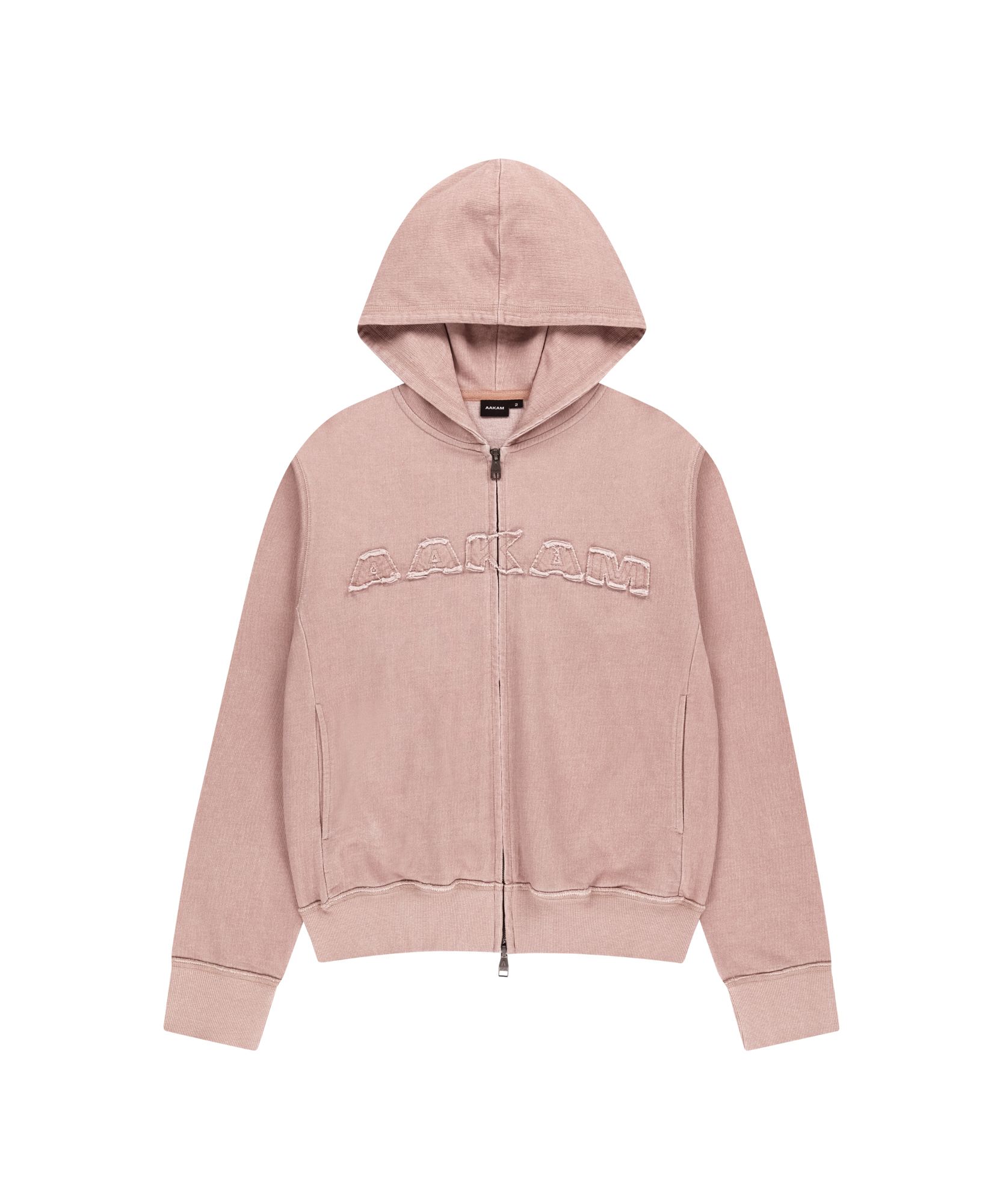 aakam ジップパーカーLogo Patch Zip-Up Hoodie MUSINSA公式 | AAKAM Logo Patch Zip-Up Hoodie (Black)